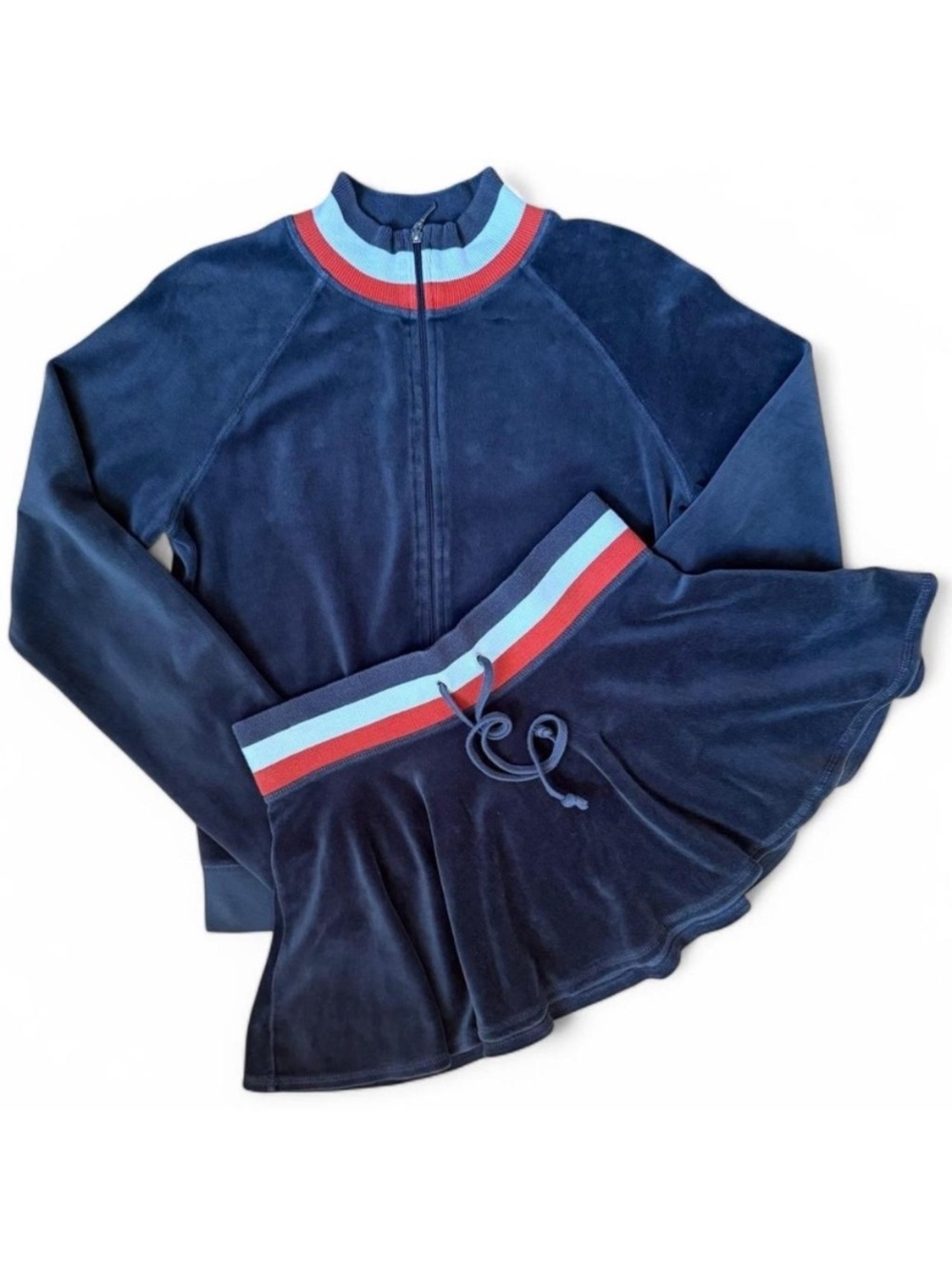 Y2K VINTAGE JUICY COUTURE VELOUR SET JACKET AND SKIRT